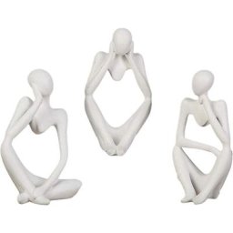 Statue du Penseur - Résine Caractère Figurines Penseur Personnes Abstraite Ornement Abstraite