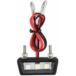 12V Éclairage de la Plaque D'immatriculation de Moto,Plaque D'immatriculation Universelle en abs