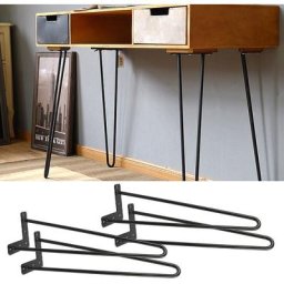 Dyhf - Pieds de table en épingles à cheveux – set de pieds de table en épingles à cheveux (4