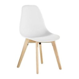 Life Interiors - Lot de 1/2/4 Rico Plastic Dining Chair Single - Blanc - Blanc