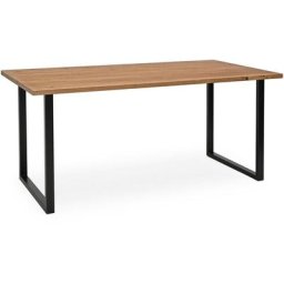 Table à manger Zocco vieillie et noire 140x80cm