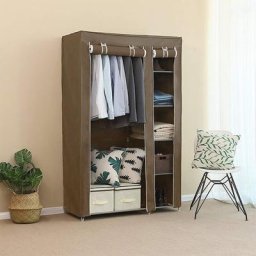 Armoire de Rangement Garde-Robe, Penderie de Chambre DIY intérieur, Penderie Dressing Textile en