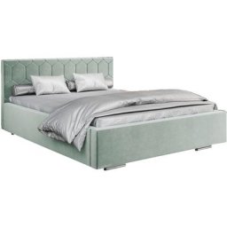 Lit rembourré avec tiroir de lit BoxSpring Lit 02 - 180x200 - Mint (trinity 21)