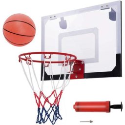 Costway - Mini Panier de Basket 46 x 30,5CM Murale avec Basketball,Gonfleur et Aiguille dans
