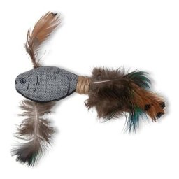 Poisson Seawies 13 cm jouet pour chat Vadigran Gris