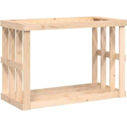 Vidaxl - Porte-bûches d'extérieur 108x52x74 cm Bois massif de pin Marron