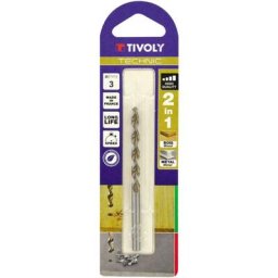 Foret Bois et Métal 2en1 Ø3mm TIVOLY Perçage rapide et précis bois durs et aciers Graduation laser