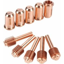 Embout de buse plasma, 5pcs 220478 Plasma Electrode+5pcs 220480 Plasma Decoupe Electrode Tip Buse