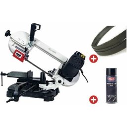 Pack Scie à ruban portable SC125V avec 3 lames de scie et aérosol huile de coupe Torros pack SC125V