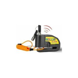 Bloc Disque Alarme Antivol Moto Bloque Disque Scooter Disc Lock avec Alarme de 110db,2Clés,1.5m