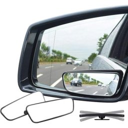 Miroir d'angle mort rectangulaire, verre hd à 360 degrés et boîtier en abs miroir convexe grand