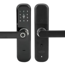 Serrure de porte intelligente à clavier serrure électronique avec poignée à empreinte digitale