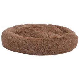 Coussin lavable pour chiens/chats Marron 50x50x12 cm Peluche Vidaxl Marron
