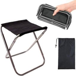 Camping Pliant Tabourets,Petit Tabouret Pliant Portable,Pliable Ultra Léger Chaise,Siège Assise