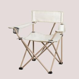 Sklum - Chaise Pliable de Camping Bayta Beige Crème - Beige Crème