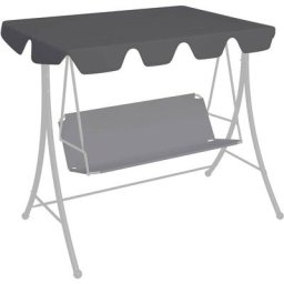 Hommoo - Toit rechange balancoire Anthracite 150/130x70/105 cm