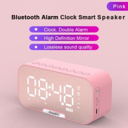 Horloge multifonction 5-en-1 avec haut-parleur bt, radio fm et affichage de la température, réveil