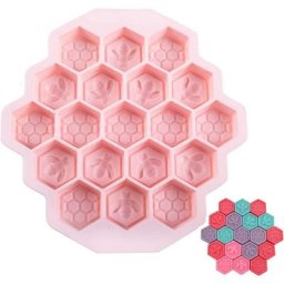 Silicone Savon Nid d'Abeille Moule à Savon Polyvalent Moule De Cuisson Au Four Moule En Silicone De