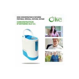 Mini Concentrateur d'Oxygène Portable OLV-C1 Usage Médical, Faible Bruit Moins de 40db, Débit
