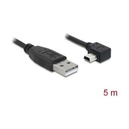 Câble usb usb 2.0 usb-a mâle, USB-Mini-B mâle 5.00 m noir 82684 - Delock