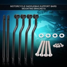 Supports de barres de support de sacoche de moto pour Honda Suzuki Yamaha Kawasaki Noir