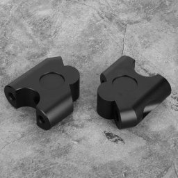 22mm Universel Moto Guidon Riser Guidon Pince Arrière Déplacer Adaptateur De Montage (Noir)