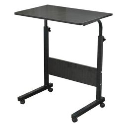 80 40cm Table Roulant de Lit Canapé pour Ordinateur Portable Hauteur Réglable Table d'appoint