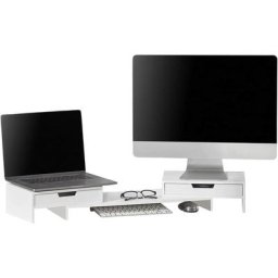 BBF04-W Support de Moniteur Écran Ergonomique Support pour Écran d'ordinateur Universal, Ordinateur
