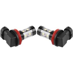 2 pièces H8 H11 12V-24V 50W voiture haute puissance lumineuse led antibrouillard ampoules diurnes