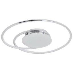 Led Plafonnier 'Joline' en métal pour salon & salle à manger - blanc, chromé