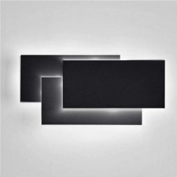 24W LED Appliques Murales Interieur Noir Simple Design Murale Applique pour Couloir Escalier Salon