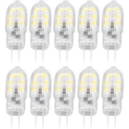 10 pièces G4 led ampoule luminosité gradation haute couleur rendu coque transparente ampoules pour