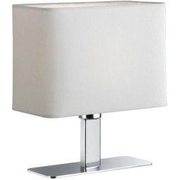 Lampe Ming Chromé Blanc 1x40W E14 - Gris
