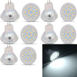 Mr11 Gu4 5w Dc 12-24v 2835smd Led Ampoule Lampe Projecteur Remplacer La Lumière Halogène (blanc