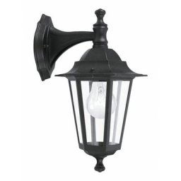 Laterna-applique D'extérieur Descendante Métal & Verre H35cm Noir Eglo