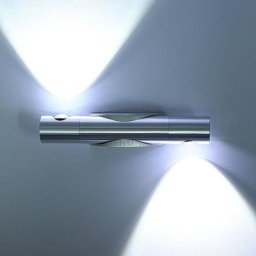 Moderne Applique Murale Intérieur 2 LED 6W Up Down Rotative à 360 Degrés en Aluminium Éclairage