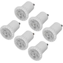 6pcs led MR11 Ampoules Dimmable GU10 Céramique Économie d'énergie 4W 360LM Pas d'UV Angle de