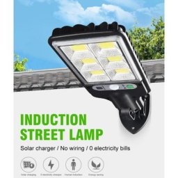 Nouveau lampadaire solaire extérieur capteur étanche lumière de jardin support rotatif mur de