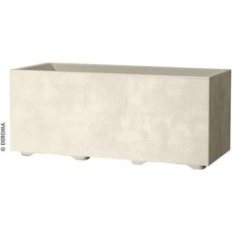 Vase millenium box 59X25X25 gris perle