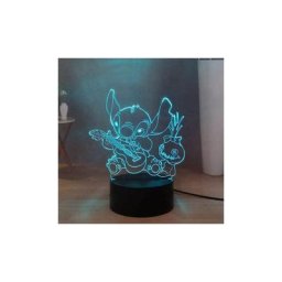 Lilo & Stitch Doll Play Guitar led Night Light pour chambre à coucher, Stitch usb Touch Remote 3D