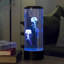 Lampe Meduse, Lampe à Lave Méduse Aquarium Lampe Méduse Lumière led 7 Couleurs avec usb pour
