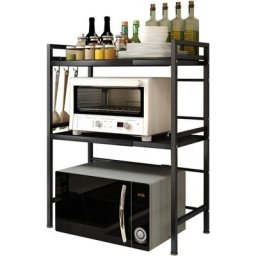 Dyhf - Support Extensible Four à Micro-Ondes à Charge Lourde 40 - 64 cm Étagère Multifonction pour