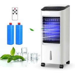 Rafraîchisseur d'air 3 en 1 Relax4life 65W Orange 486m³/h