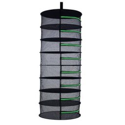 Filet de séchage Herbes Noir, Séchoir à herbes suspendu à 8 couches avec fermeture à glissière,