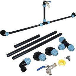 Ibc Kit de connexion adaptateur ibc pour 2 réservoirs ibc côte à côte et réservoirs de pluie avec