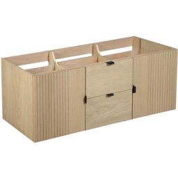 Meuble sous vasque 140 cm chêne studio - Bois Clair