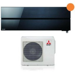 mitsubishi electric inverter air conditioner series kirigamine style 9000 btu msz-ln25vgb onyx
