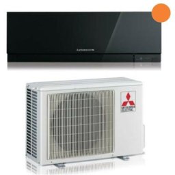 Mitsubishi - climatiseur electric inverter kirigamine zen r-32 black 9000 btu msz-ef25vgkb black