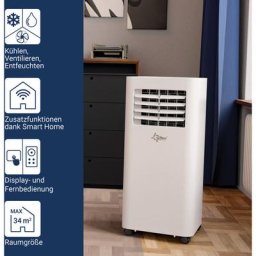 Suntec Climatiseur Local Mobile Comfort 9.0 Eco R290 app, 3 en 1:Refroidissement, Déshumidification