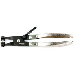 Pince a cremaillere pour collier de serrage auto serrant a ressort
